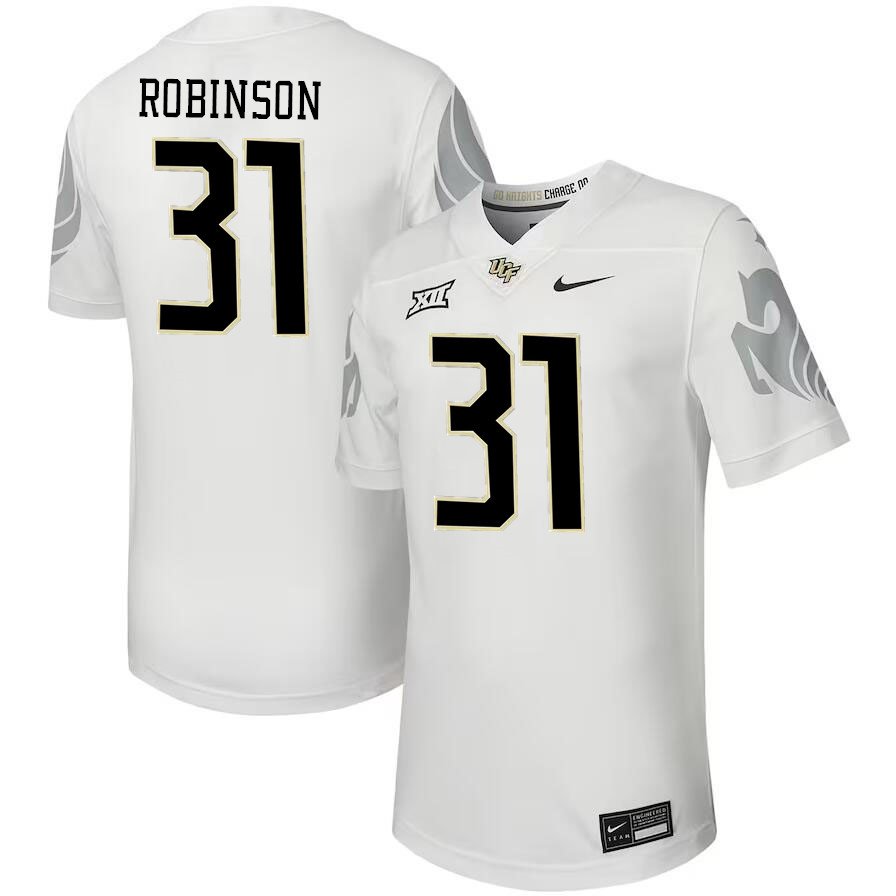 #31 Aaron Robinson UCF Knights Jerseys Football Stitched-White